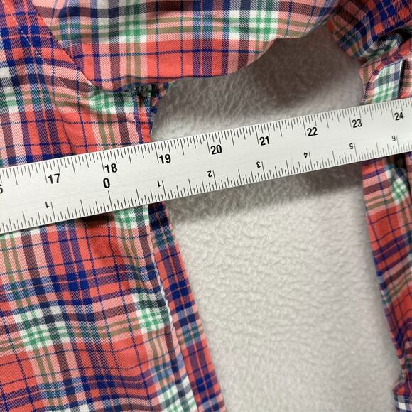 Vineyard Vines Shirt Men's Small pink Blue Green Houndstooth Slim Tucker Whale - Picture 5 of 10